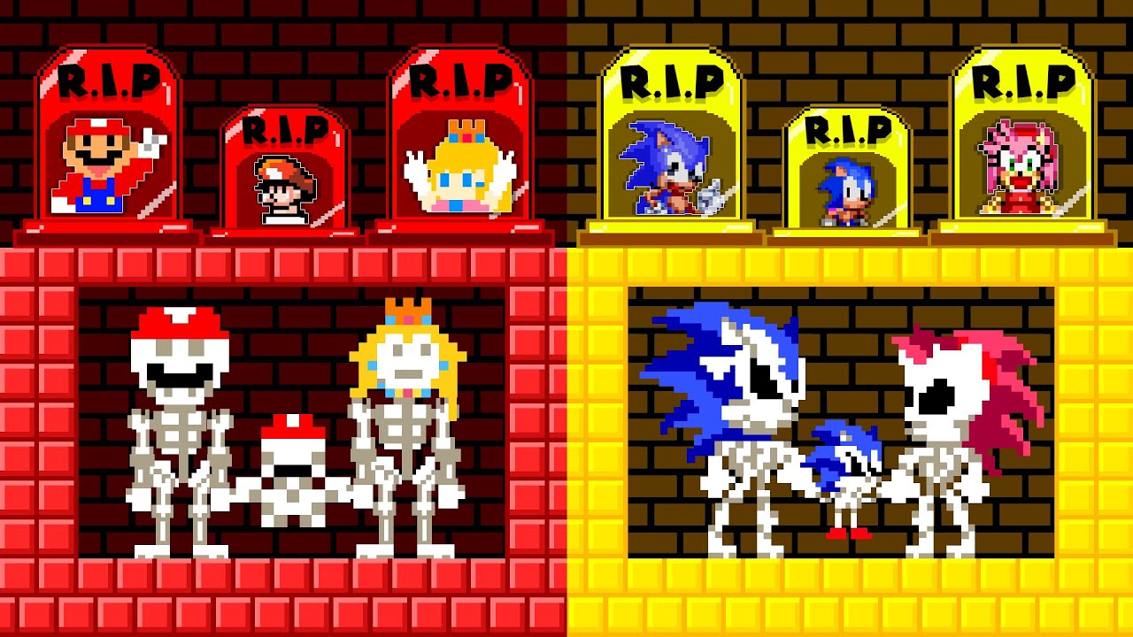 R.I.P Mario Family and Sonic Family... Please Come Back Home | Game Animation