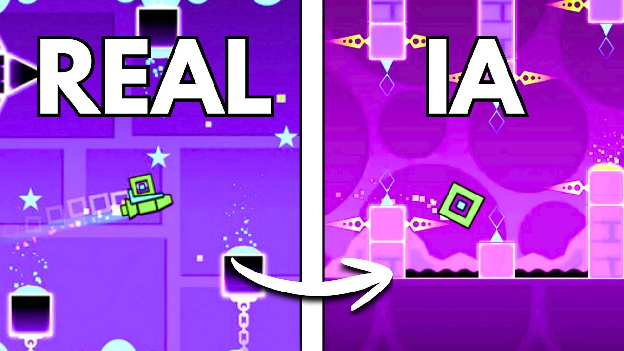 6 IAs Trabajan Juntas para Hacer GEOMETRY DASH desde CERO