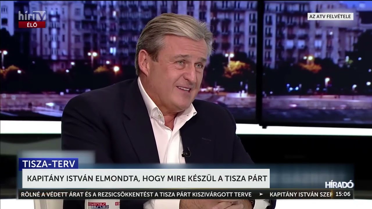 Kapit&aacute;ny Istv&aacute;n elmondta, hogy mire k&eacute;sz&uuml;l a Tisza P&aacute;rt - H&iacute;rTV