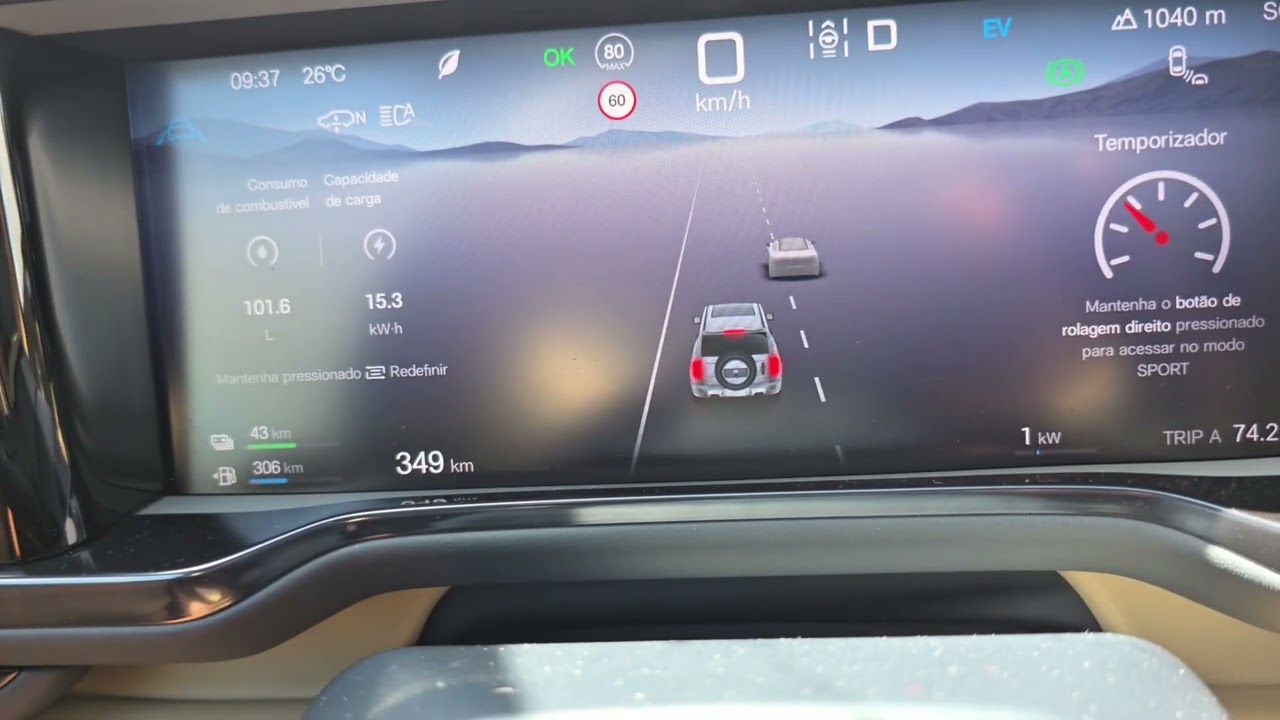 Autonomia real do Denza B5 só no elétrico 