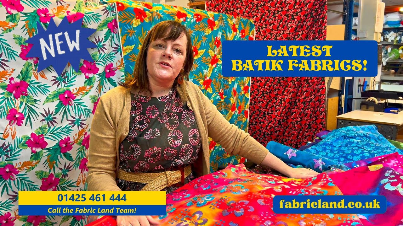 Maxine showcases Fabric Land's new range of Batik fabrics