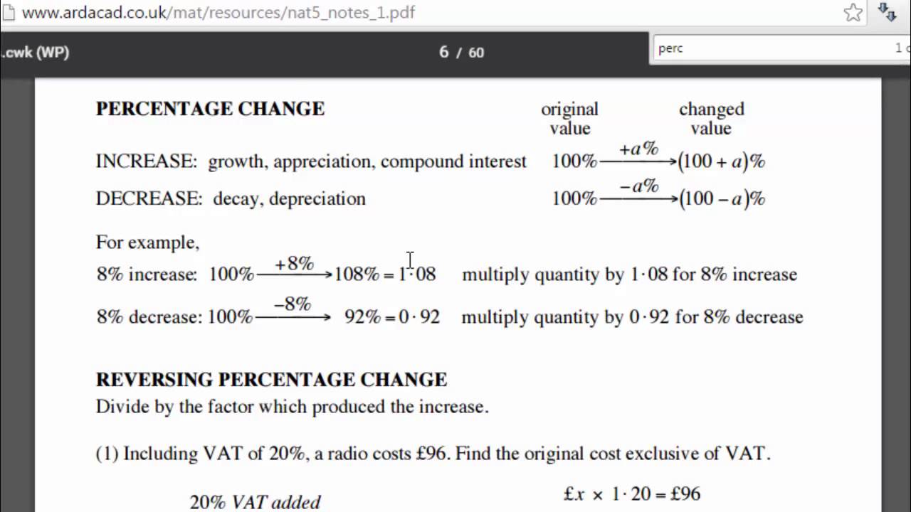 Nat5 Maths Resources - Ardossan Academy