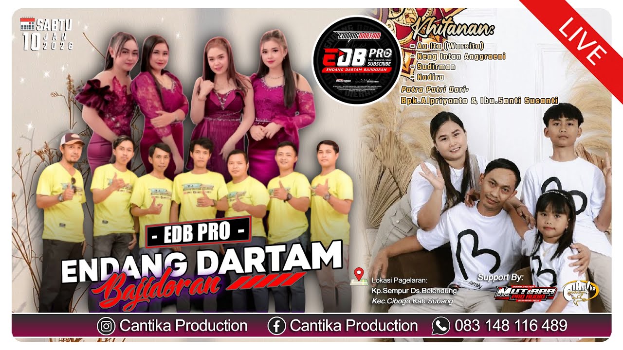 🔴LIVE (malam) EDB PRO | PERHAJATAN BPK.AANG / IBU.SANTI | KP.SEMPUR - SUBANG | SABTU, 10 JAN 2026