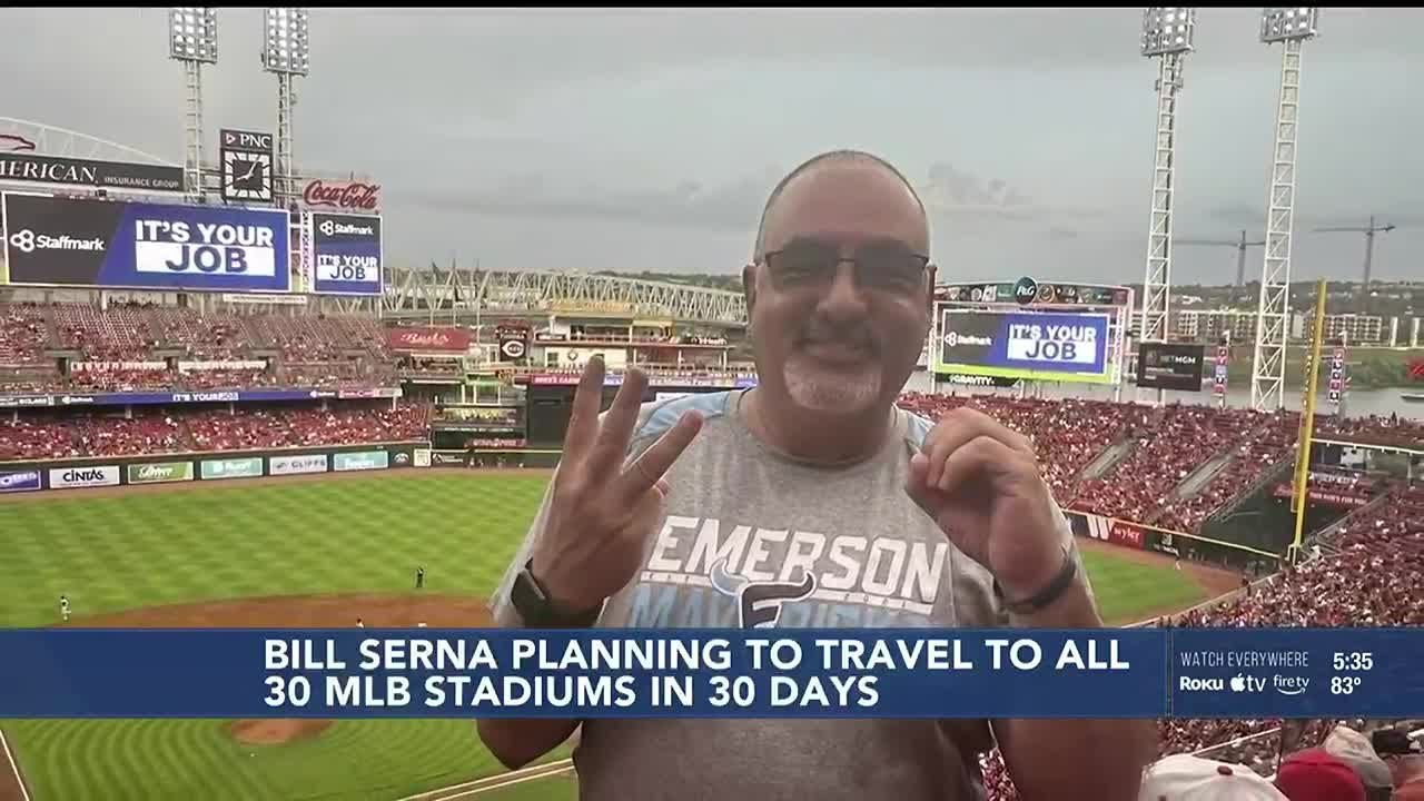 Dallas man raising awareness for PTSD to visit 30 MLB stadiums in 30 days