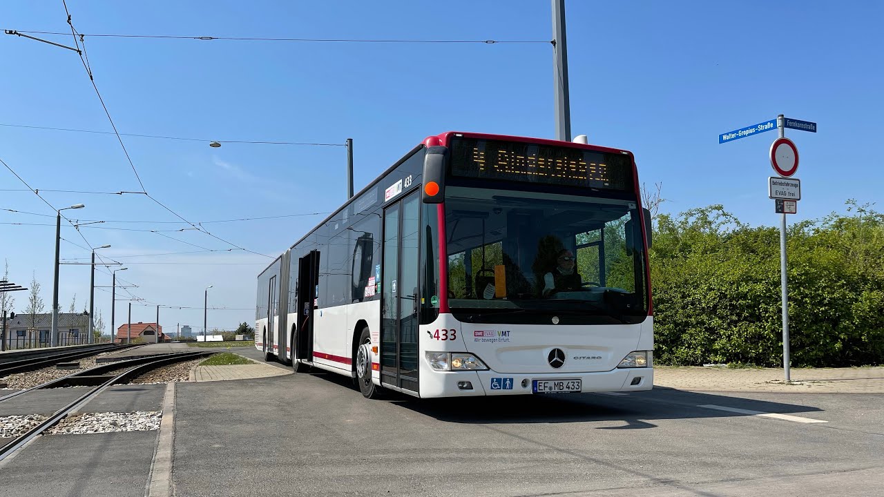 Mitfahrt: SEV Linie 4 (EVAG 433) Erfurt