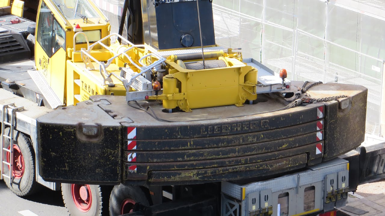Soeren66 - Mobilkran LIEBHERR LTM 1200-5.1 beim Abbau eines TDK von Max Bögl, Teil 1