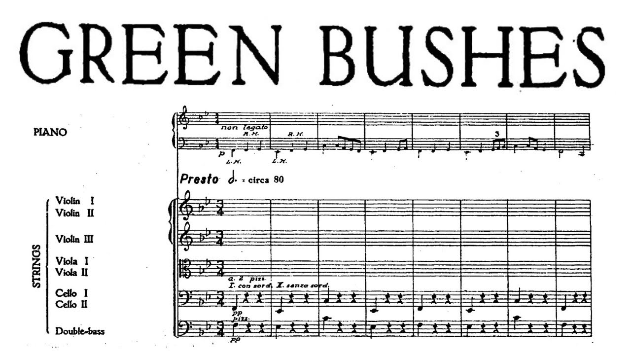 Green Bushes - Percy Grainger