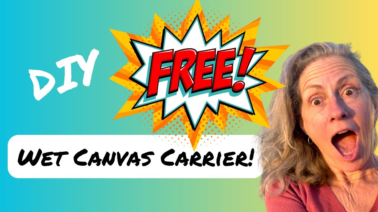 FREE!!!  DIY Wet Canvas Carrier For Plein Air Painting