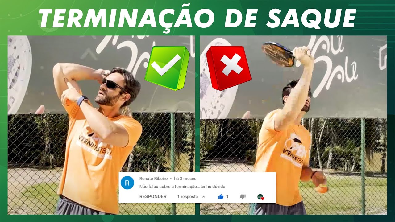 COMO FAZER TERMINAÇÃO DO SAQUE | BEACH TENNIS