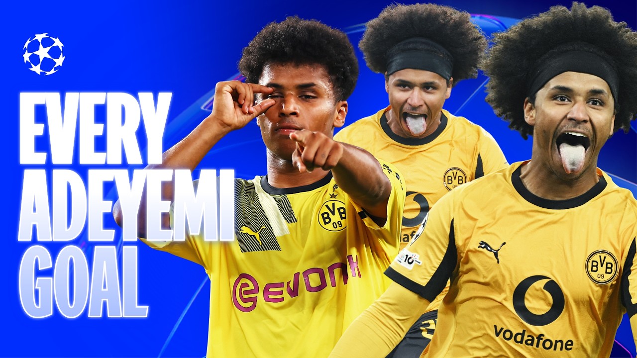 EVERY Karim Adeyemi Champions League Goal