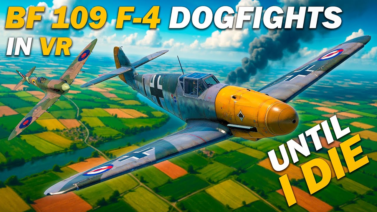 Hunting Spitfires over France | Bf 109 vs Spitfire | War Thunder SIM VR