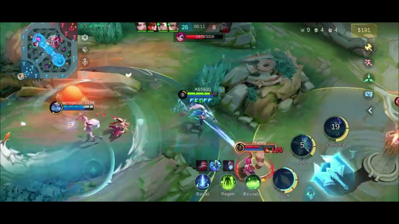 MOBIIL LEGENT 5V5 KILL 18 MIYA SKIIL  