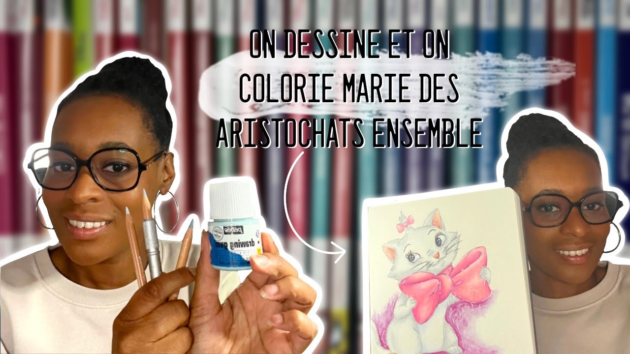 [VLOG 1] On dessine & colorie ensemble: Ma technique de dégradé au crayon + nouvelle  reception 😍