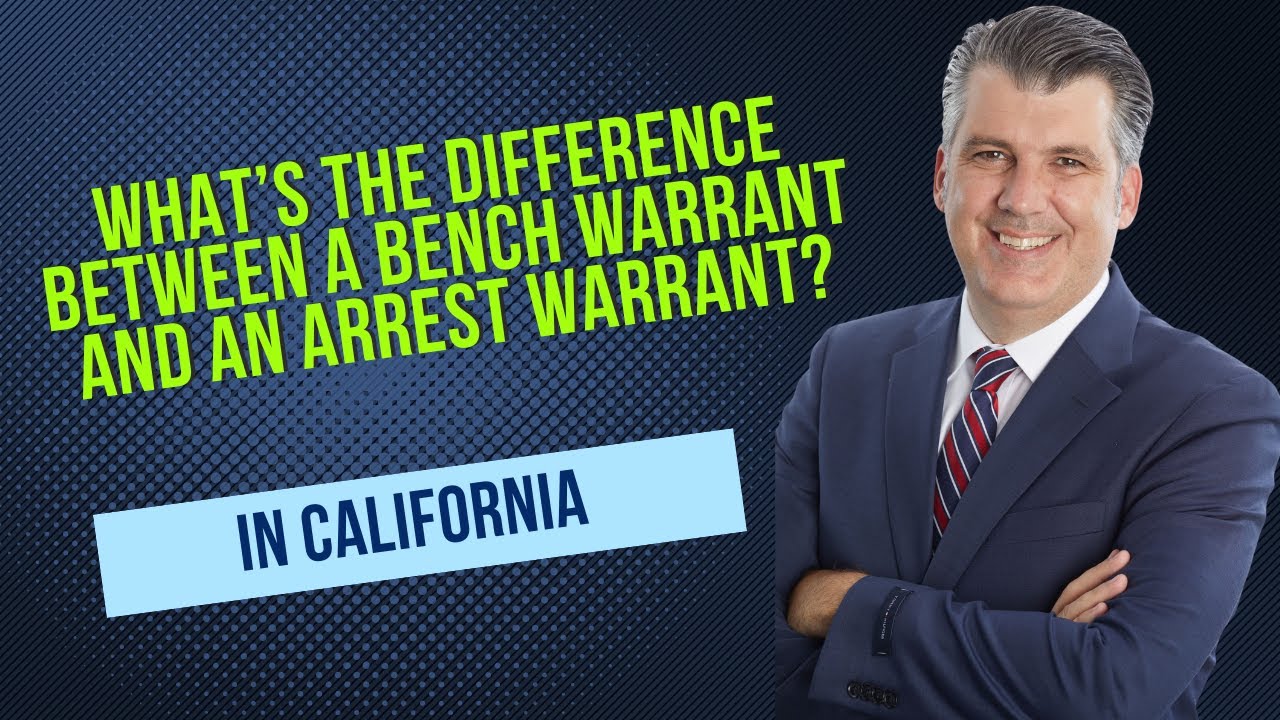 What's The Difference Between A Bench Warrant And An Arrest Warrant?  #legaltip