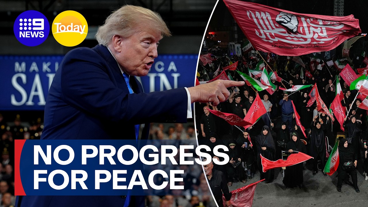 Trump declares economic warfare on Iran | 9 News Australia