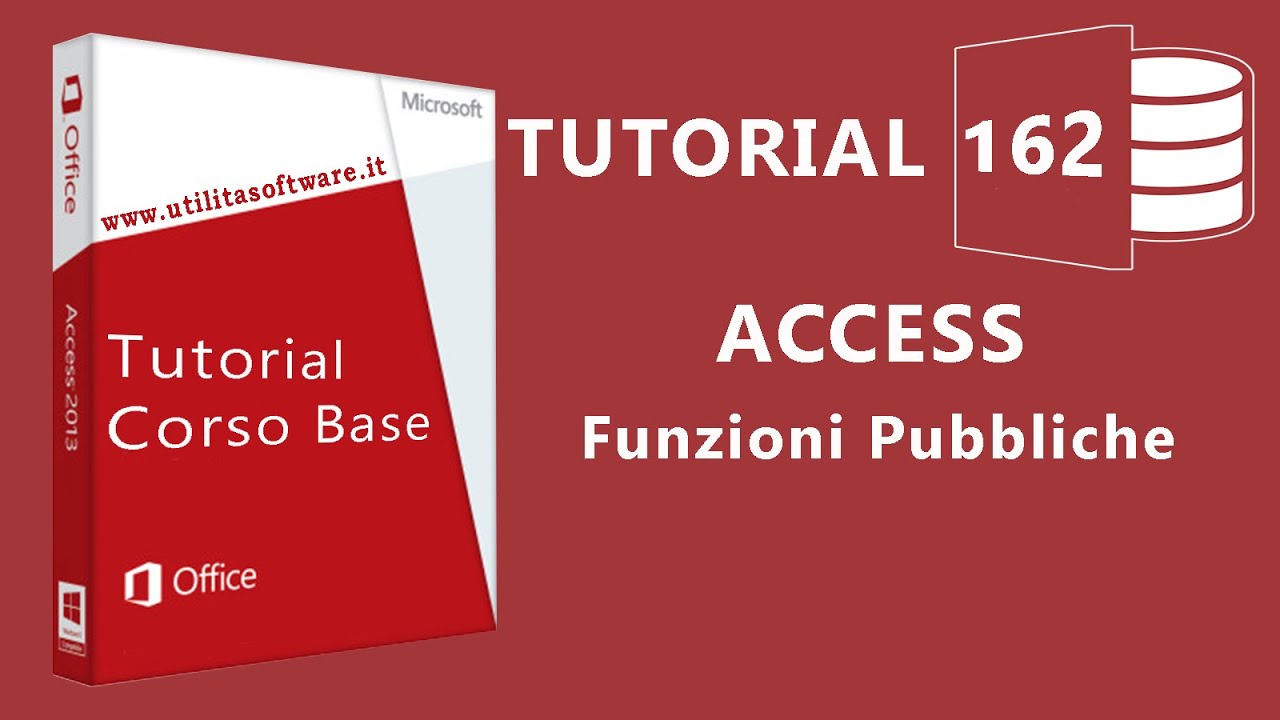 Access:  Funzioni Pubbliche -Tutorial 162