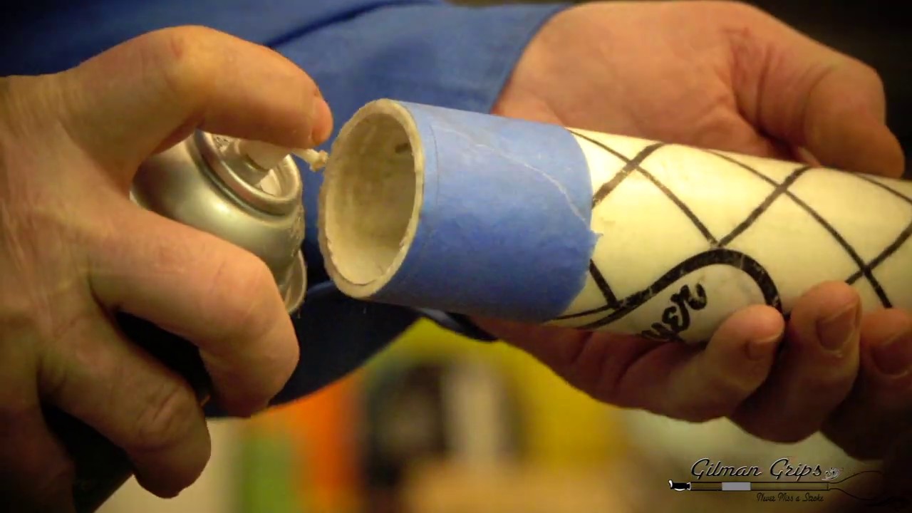Gilman Grips Oar handle installation