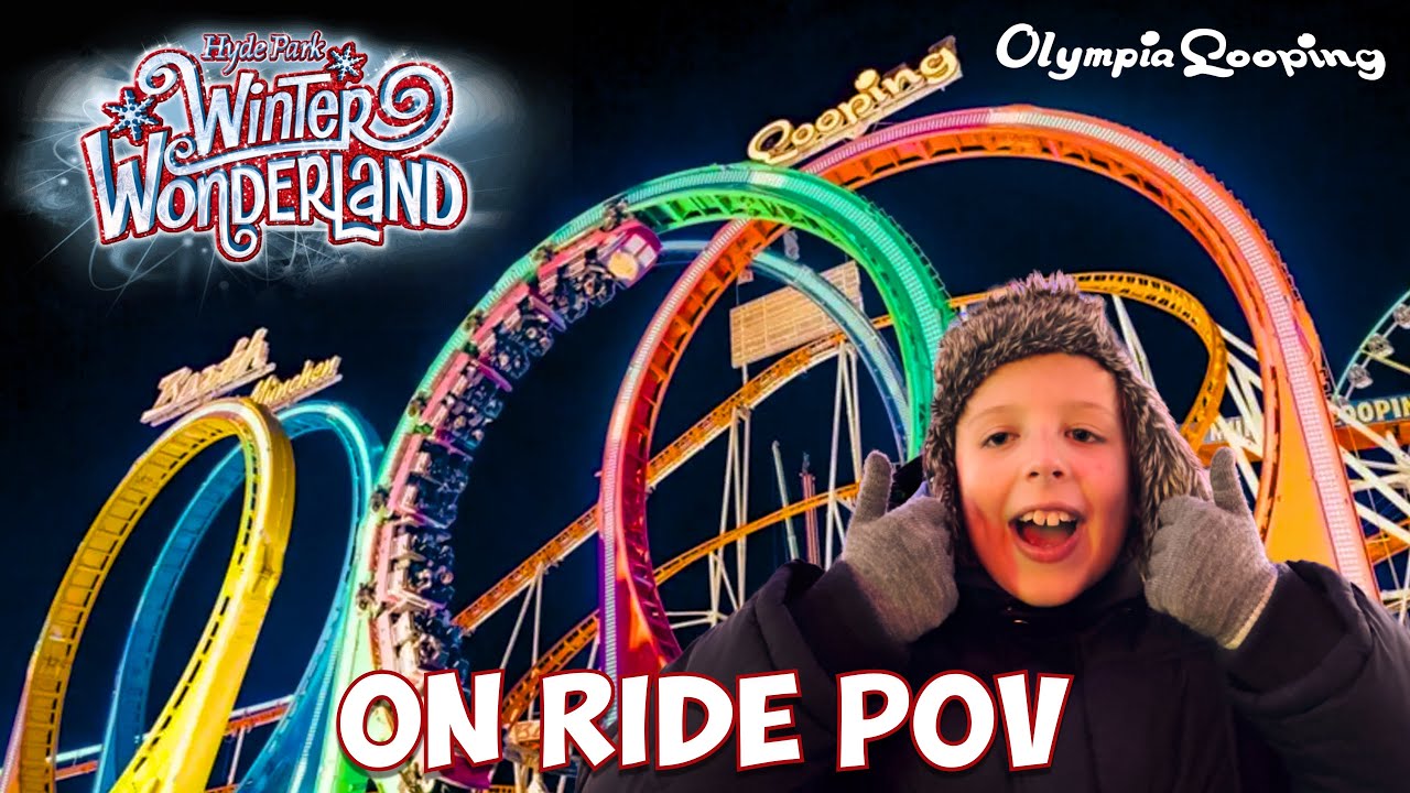 MUNICH / OLYMPIA LOOPING On Ride POV- Hyde Park Winter Wonderland