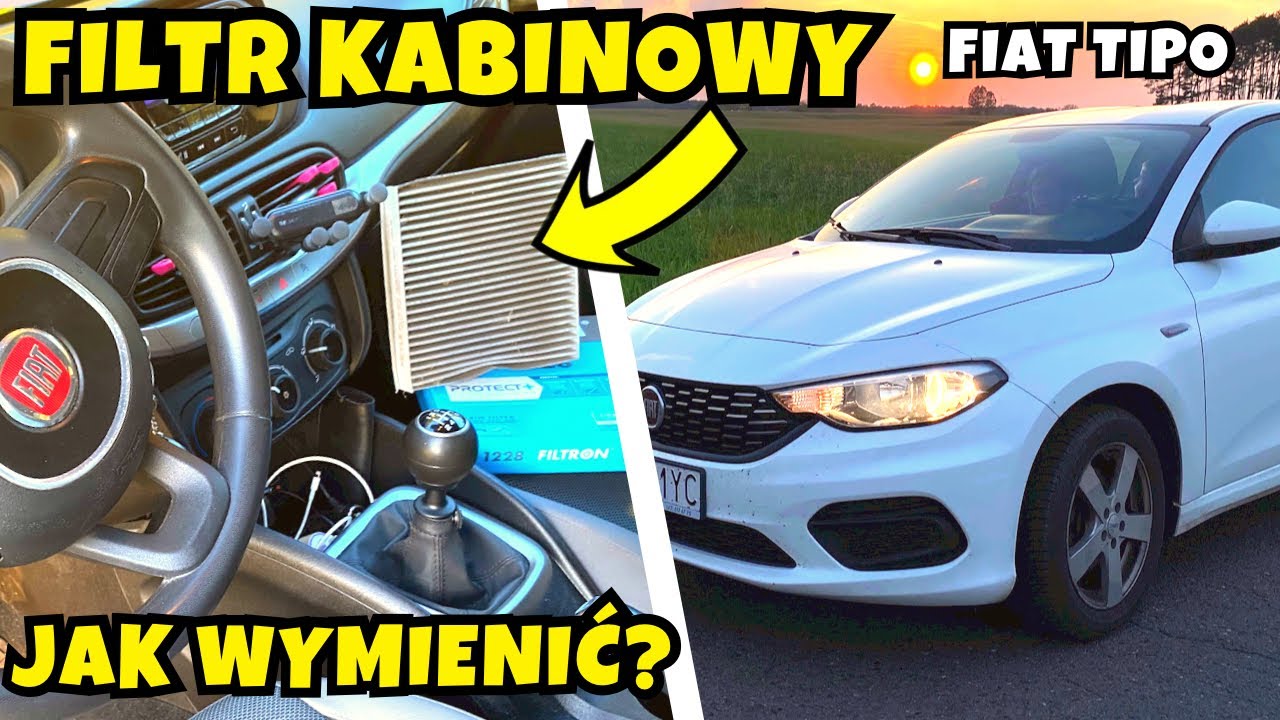 FIAT TIPO - WYMIENIAM FILTR KABINOWY! Ile kosztuje wymiana oleju? Łączniki stabilizatora