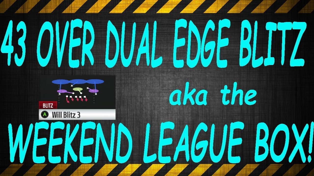 DUAL EDGE BLITZ ‼️🔥 💨 43 OVER DEFENSE 🏈🔥 | MADDEN 18 TIPS AND TRICKS