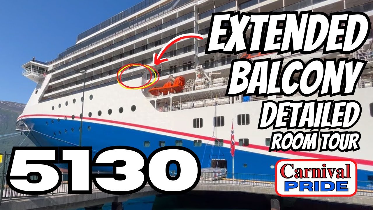 BIG BALCONY Room Tour & Review Carnival Pride (Spirit, Legend & Miracle) Room 5130