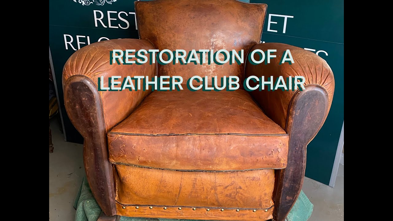 Restoration of a leather CLUB chair from the late 19th century