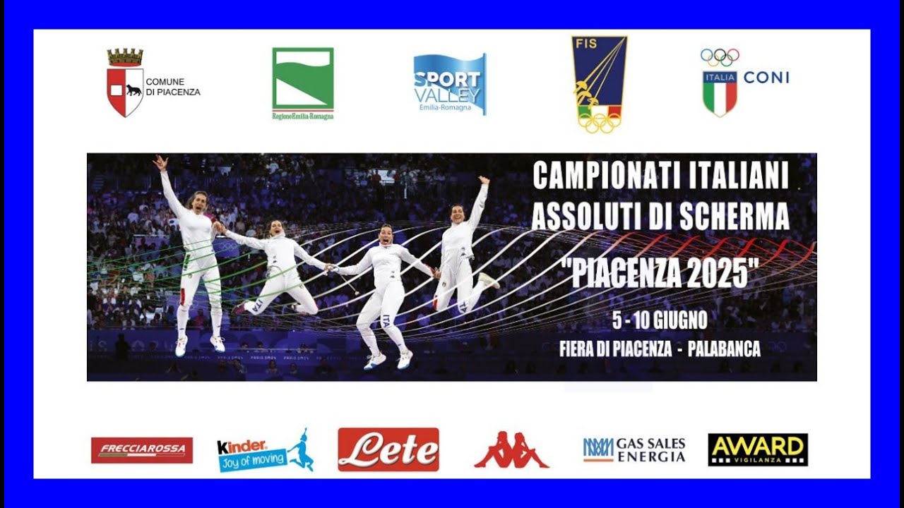 CAMPIONATI ASSOLUTI 2025 - PIACENZA - 8 GIUGNO - COMMENTO