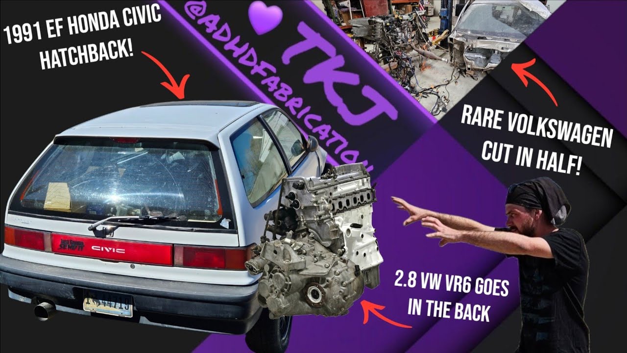 This Civic Will Have a VW VR6 in the Back !😎💜🤯 Story time & Build Recap! Volkswonda Build ep 9.5