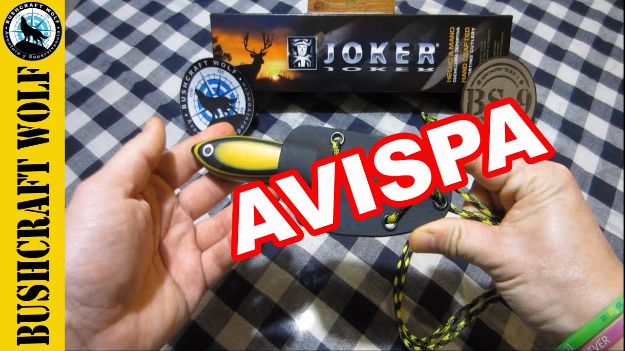 Cuchillo de Cuello Joker Avispa - Cuchillo Bushcraft - Cuchillo EDC
