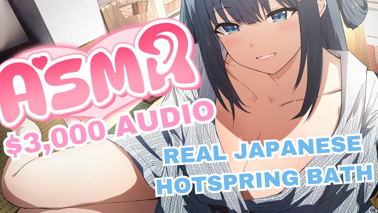 【ASMR/BLACK 3DIO】Bathe With Me? IRL Hotspring😳 ❤️ [Onee-san Voice/EN/日本語/Heartbeat/Water Sounds/Oil]