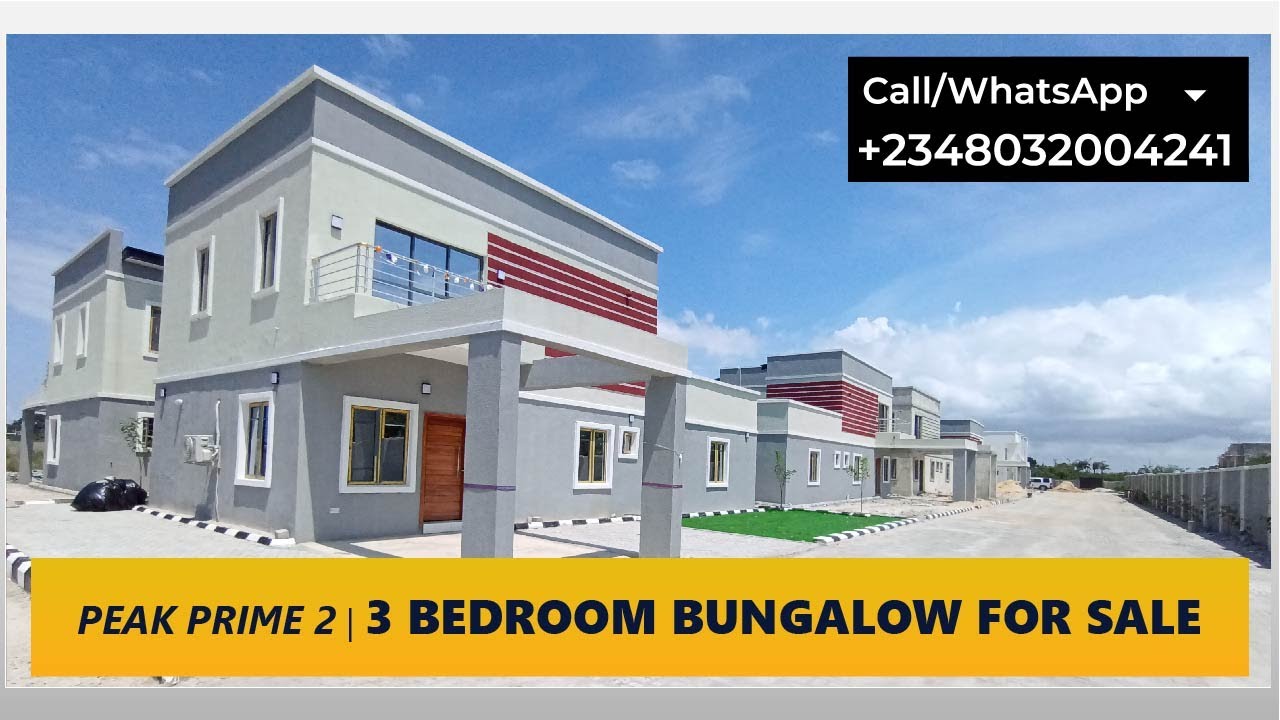 3 Bedroom Bungalow with Penthouse+BQ in Peak Prime2  Ajah, Lagos Nigeria +2348032004241 |Take a tour