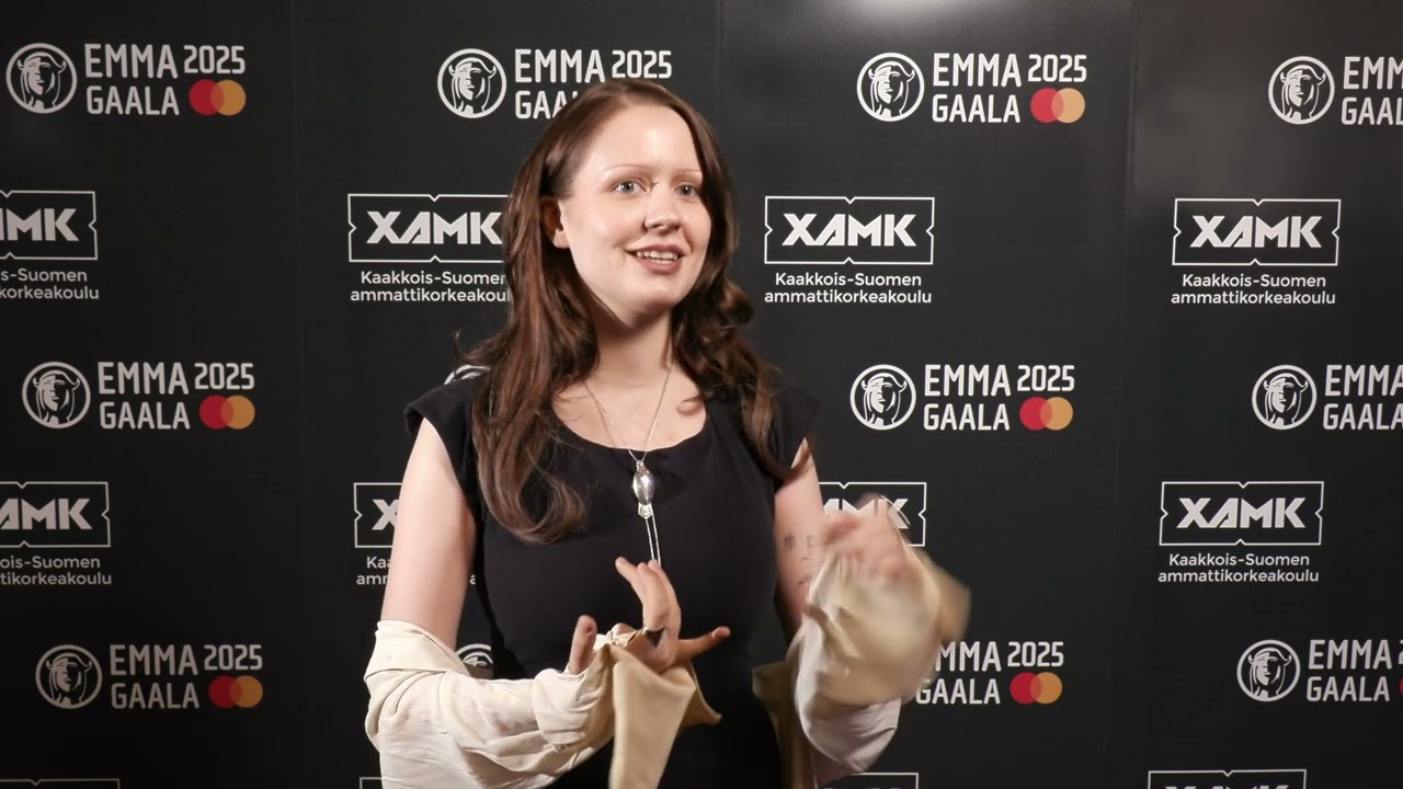 Pehmoaino Xamkin opiskelijoiden haastattelussa Emma Gaala ehdokkaiden julkistamistilaisuudessa