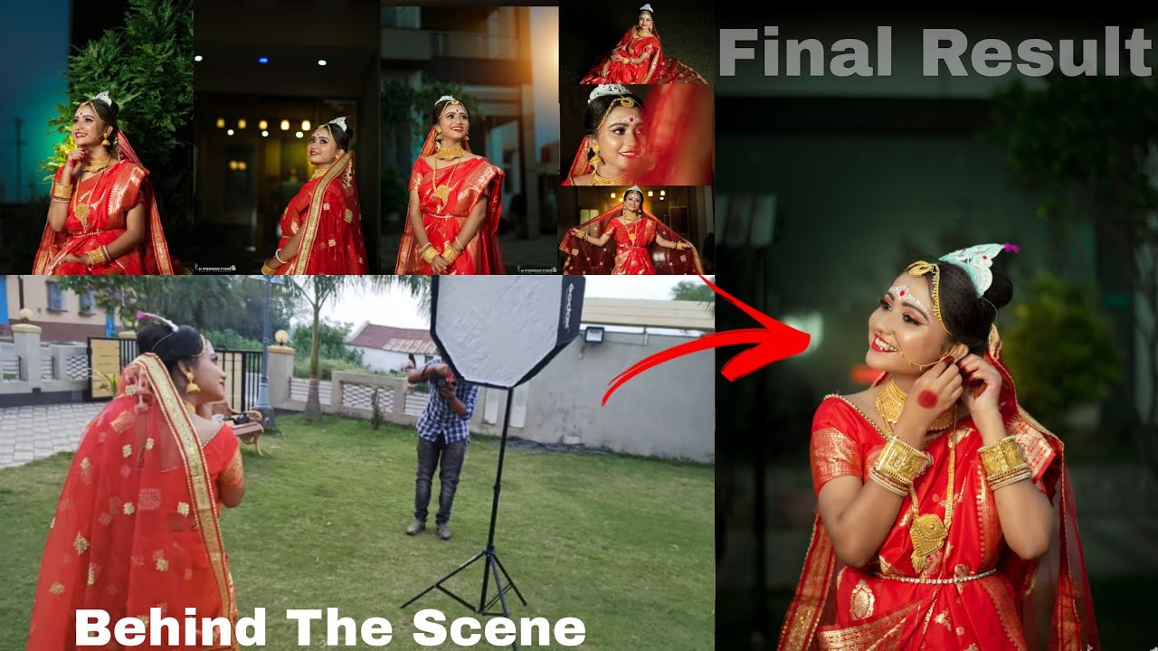 ।। Bengali Bride Photoshoot ।। Nikon d 5600 & 50mm ।। Outdoor Photoshoot ।। Behind The Scene ।।