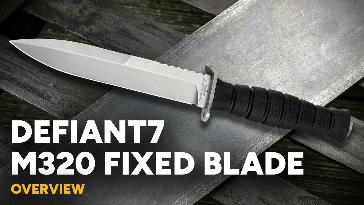 Defiant 7 M320 Trench Knife - CPM-3V Fixed Blade Overview
