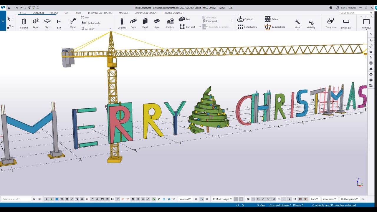 Wesołych Świąt! | Merry Christmas! | Tekla Structures 2021