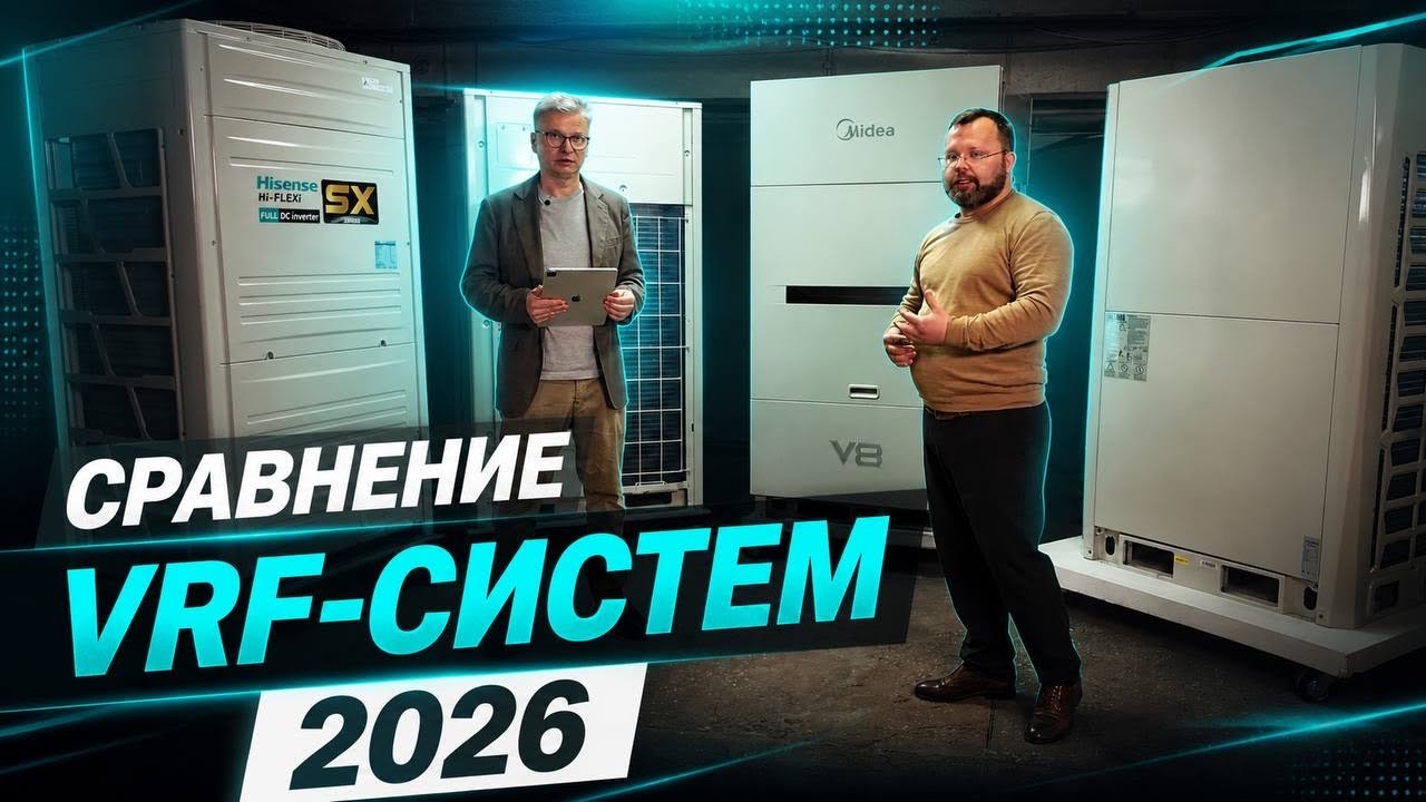 Пять VRF-систем в одном помещении! Разбираем и сравниваем Daikin, Midea, Hisense, LG, AUX