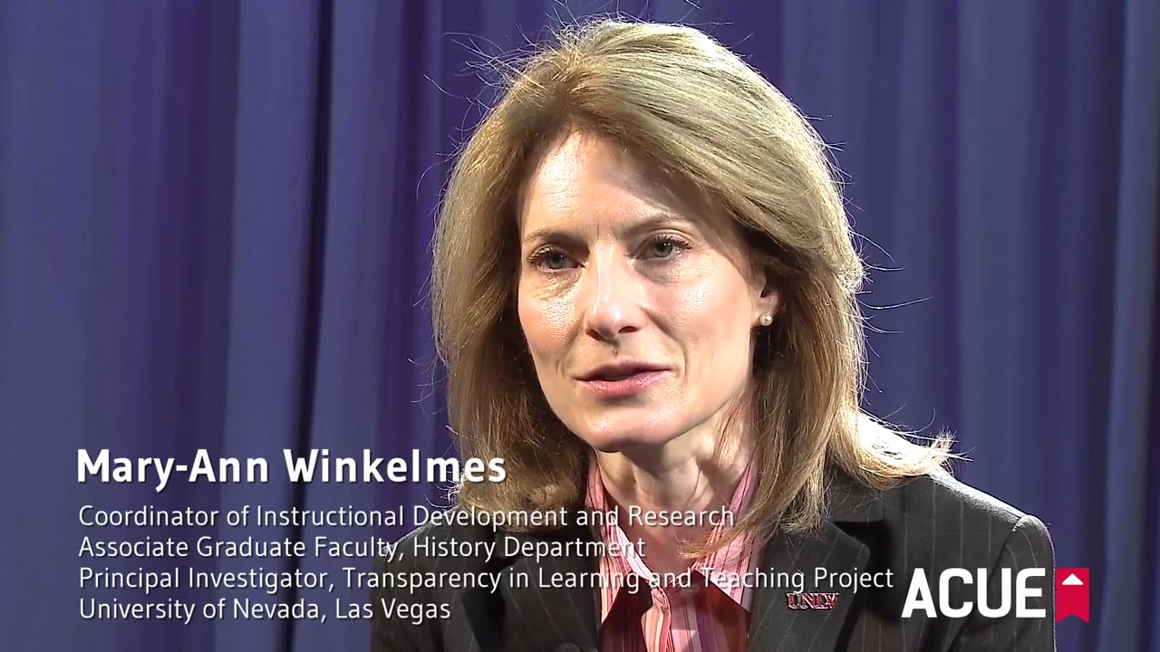 Mary Ann Winkelmes   Unwritten Rules for College Success
