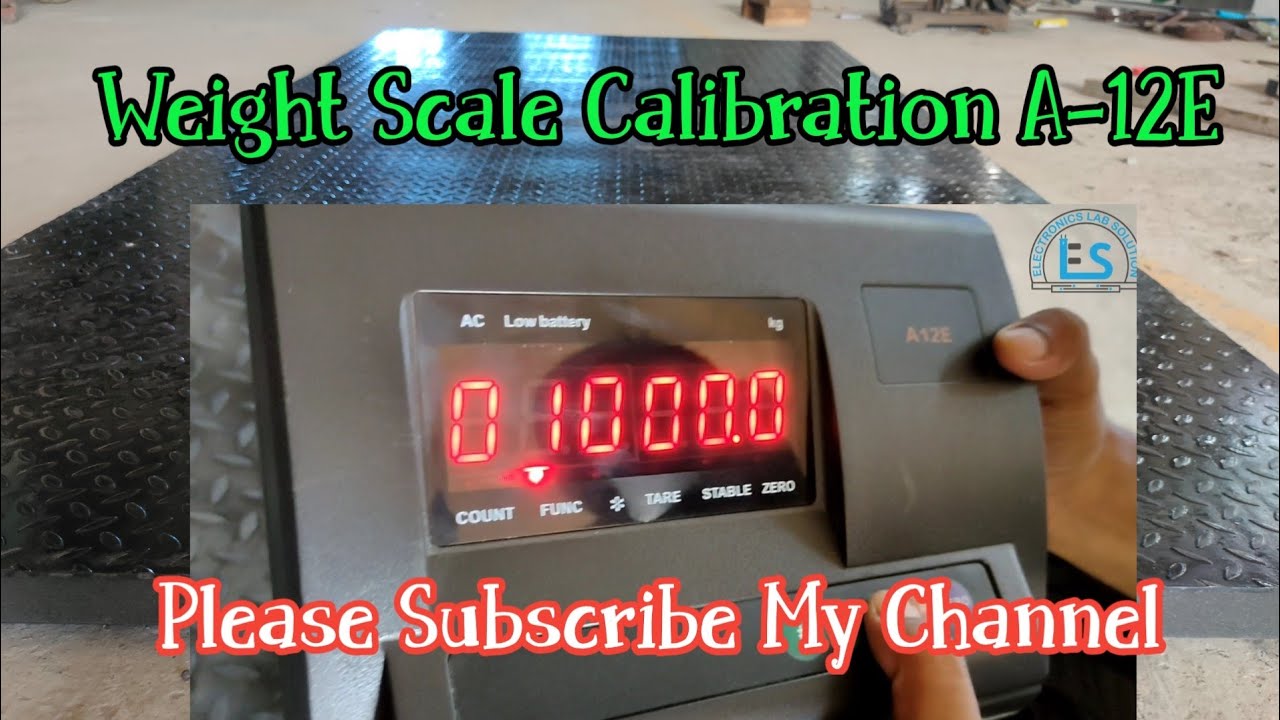 Weight Scale Calibration A-12E 1000-3000kg 3ton. #A12E #electronicslabsolution