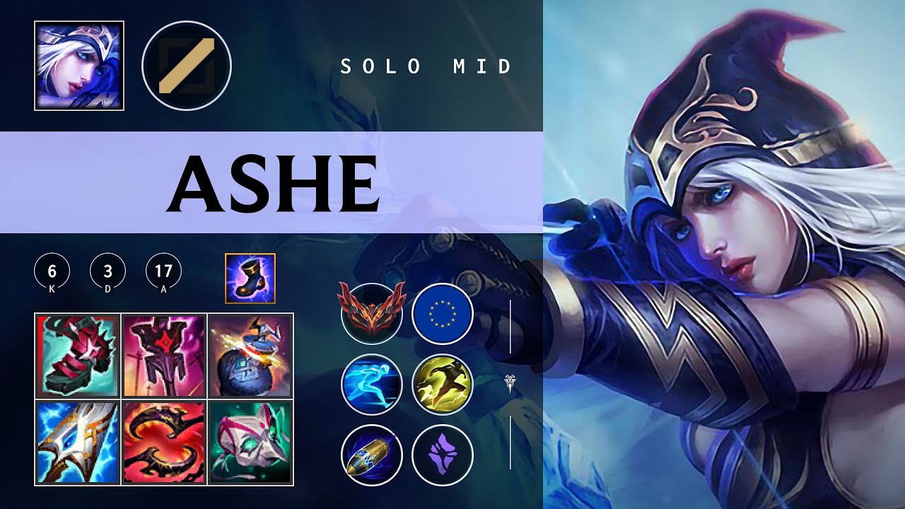 Ashe Mid vs Yasuo - EUW Grandmaster Patch 26.01