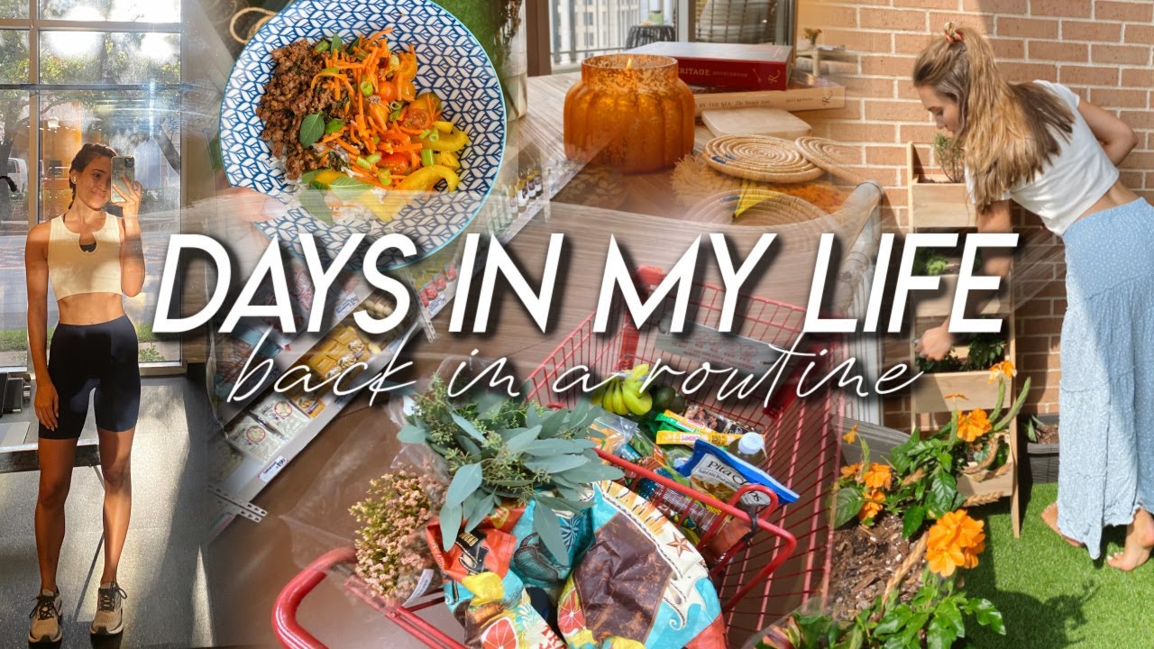 DAYS IN MY LIFE | getting back into a routine, early fall vibes, creating a balcony herb garden!