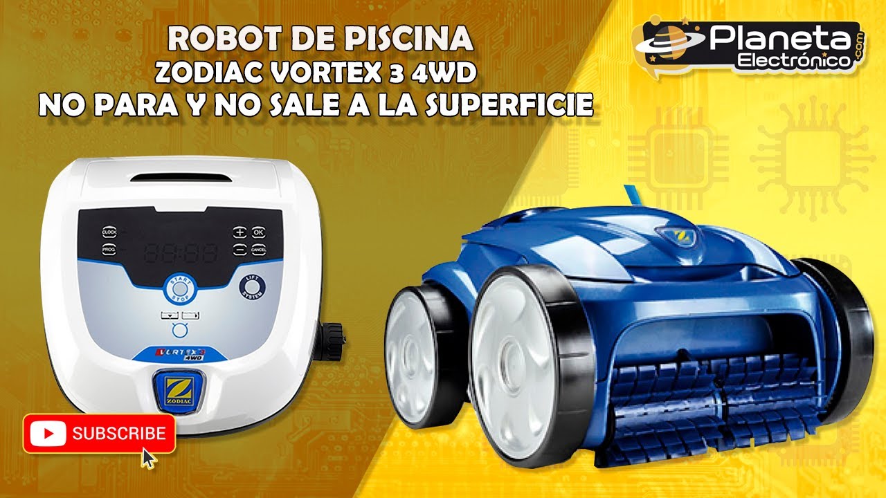 🏊🏼‍♂️🏊🏼‍♂️ ROBOT de Piscina ZODIAC VORTEX 3 4WD. No para y no sale a superficie.