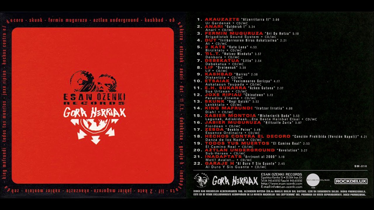 ESAN OZENKI RECORDS GORA HERRIAK - ROCKDELUX