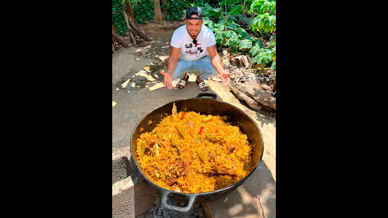 Arroz con Pollo y Molondron, mi abuelita amaba hacer esta comida en leña