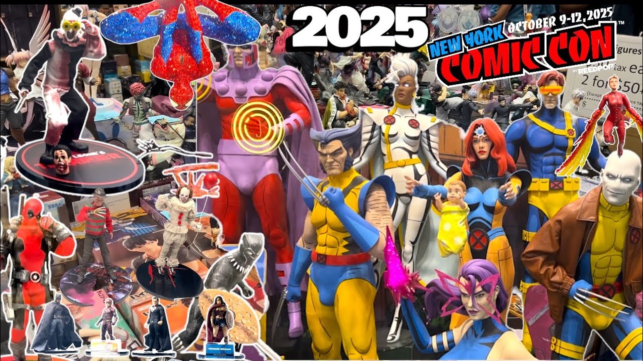 NYCC 2025 Figures + Displays New York comic con pt.1  (Mezco,LDD,Neca&More) #toys #comiccon #explore