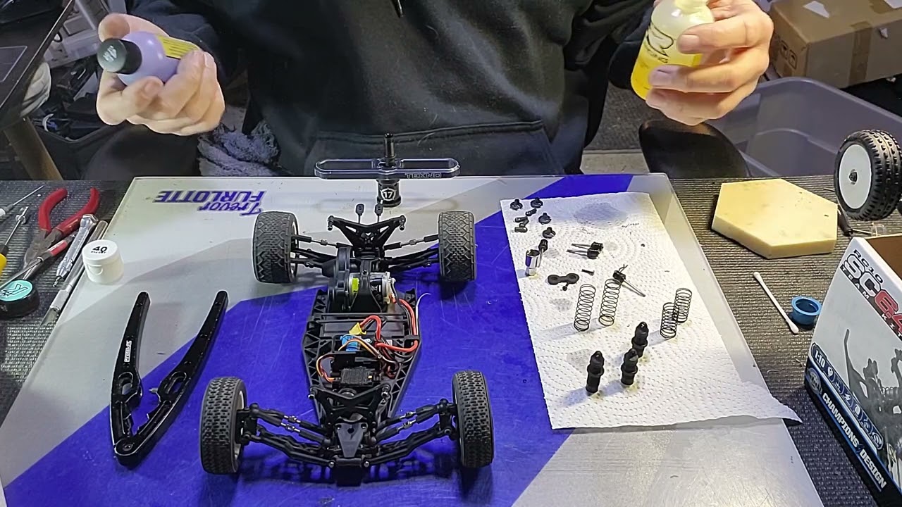 Как прокачать амортизаторы TLR Mini B