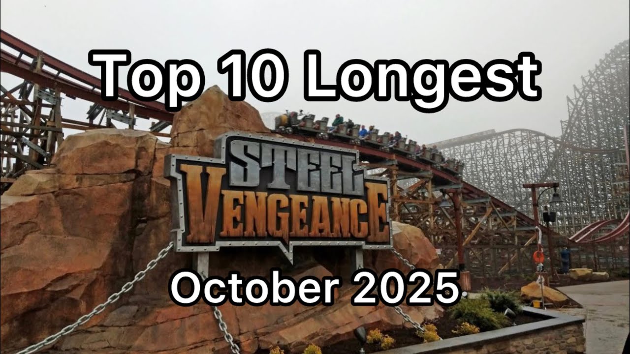 Top 10 LONGEST Rollercoasters In The WORLD | October 2025