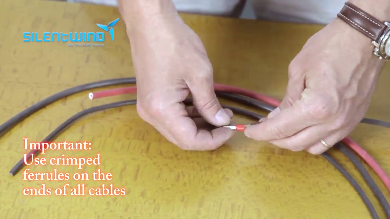 Silentwind DIY Wind Turbine Cable Connections