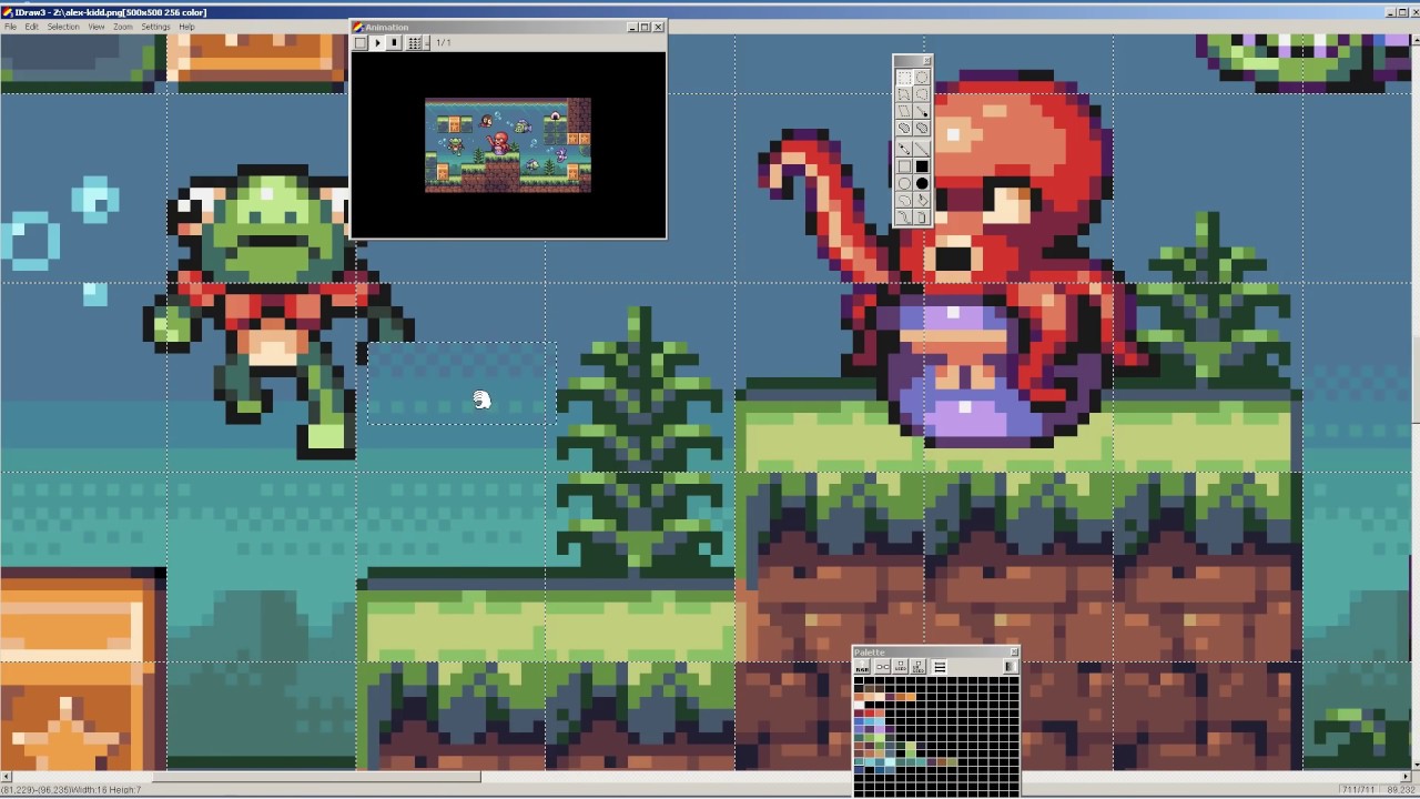 PIXEL ART TIME LAPSE #22 - Alex Kidd in Miracle World