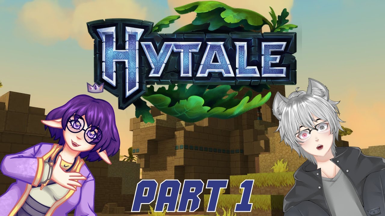 Starting our tale in Hytale!! with @LupusOkamiVT