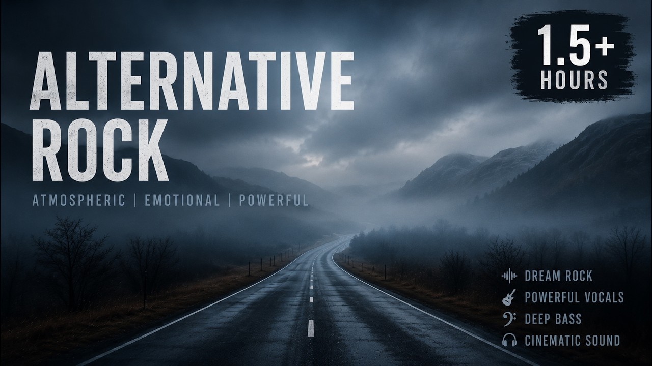 Atmospheric Alternative Rock 🌧️ Emotional Dream Rock with Powerful Male Vocals (1.5 Hours)